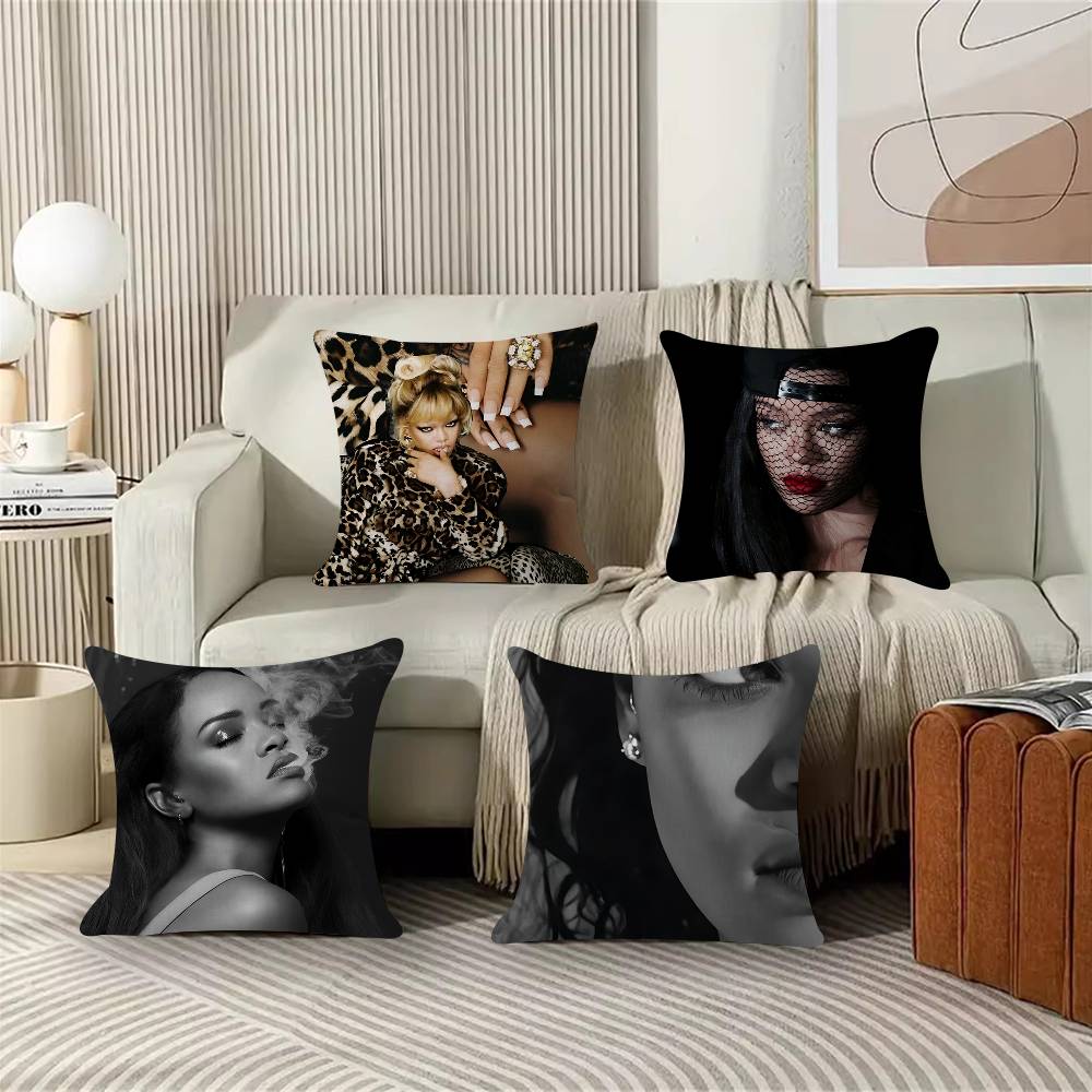 Hot Singer RRihannas 4545cm Cushion Cover Pillow Cover Decor Pillowcase Home Pillowcase For Couch Pillow
