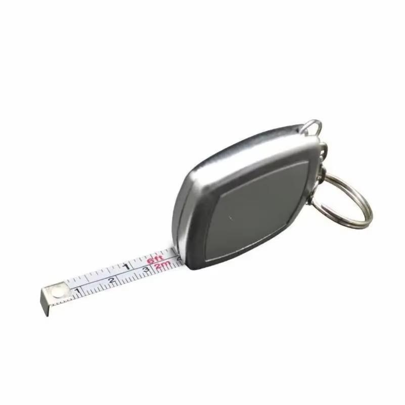 2M Mini Tape Key Chain Portable Cute Small Steel Tape Woodworking Measuring Hand Tools Festive Exquisite Small Gifts