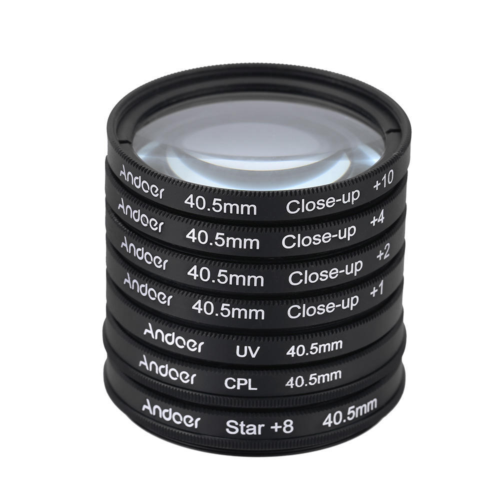 Andoer 40.5mm UV+CPL+Star8+Close-up (+1 +2 +4 +10) Photography Filter Ultraviolet