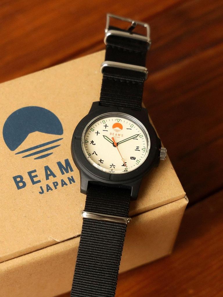 BEAMS Japan Original Watch Kanji Numerals Mt. Fuji Design Quartz Limited Ed.