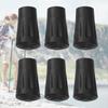 6pcs Non-slip Trekking Sticks Protector Cap Tip Walking Stick Bottom Pads Cover Buffer Lightweight for Climbing Hiking