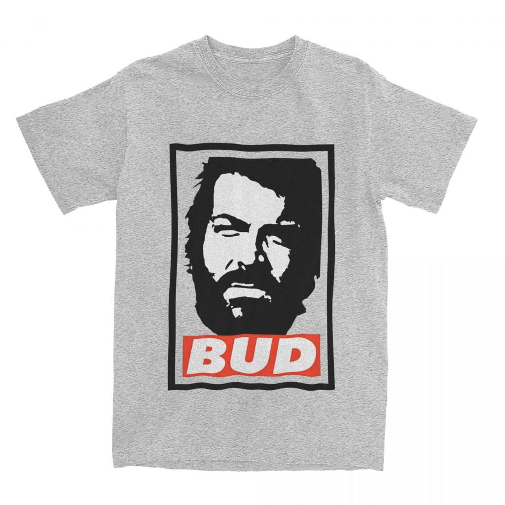 Maglietta Bud Spencer Attore Italiano Moda T-shirt Manica Corta Top Estetici Estivi Cotone Girocollo Magliette Oversize