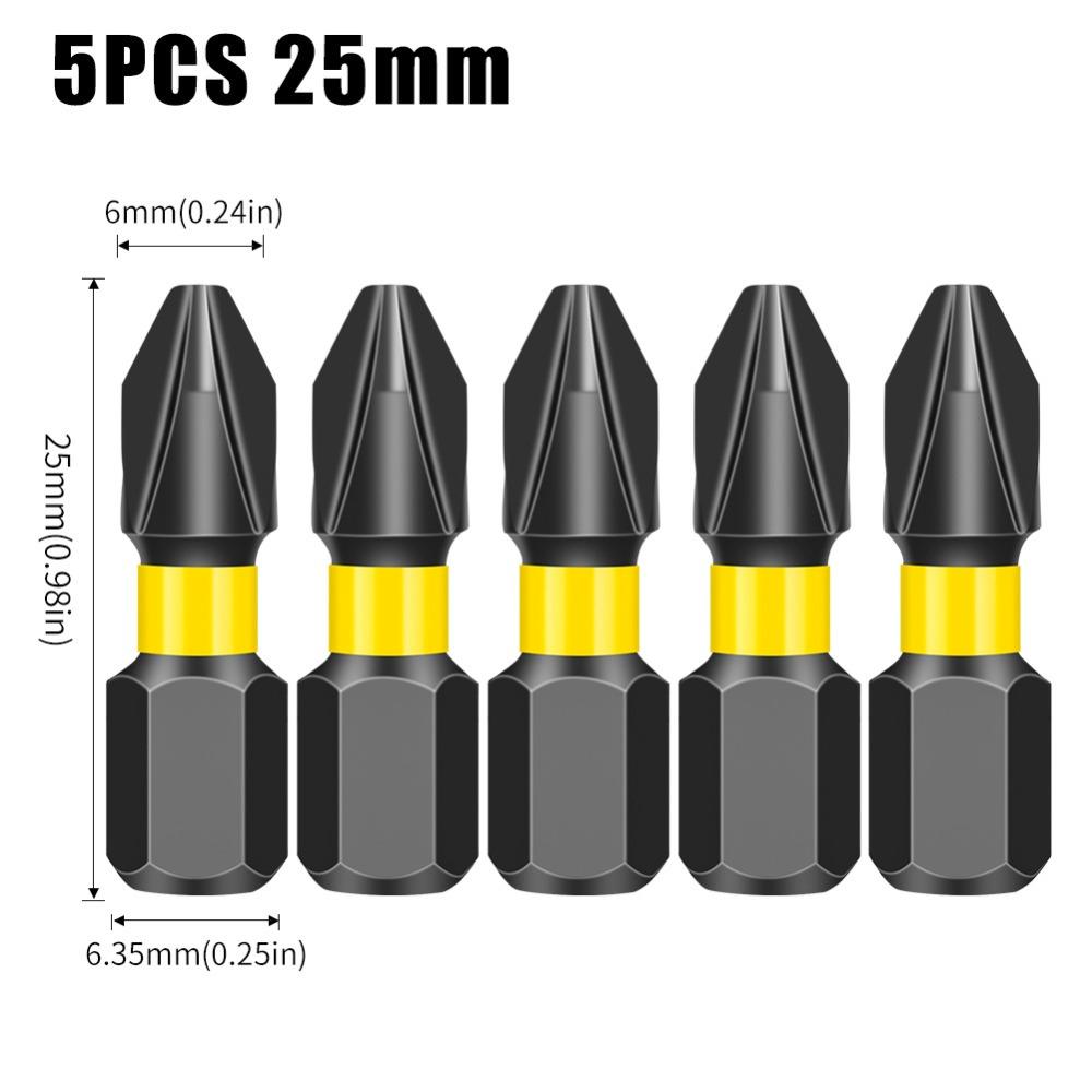 

S2 Alloy Impact Phillips Screwdriver Bit Non-slip High Hardness Electric Screwdriver Bit Magnetic Hex Shank Cross Drill Bit