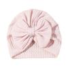 Solid Color Infant Turban Hat Knotted Design Newborn Head Wrap Cute Baby Hat  0-6 Months Fit