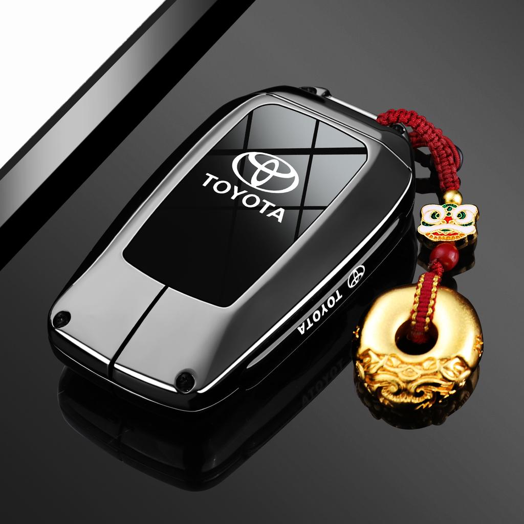 Transparent Car Key Fob Case Cover Black Key Case Shell Protector For Toyota For Sienna For Venza For Car Accessories