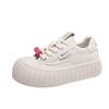 Cute White Shoes for Women New Big Head Bread Shoes All-Match Thick Bottom Increased Sports Casual Borad Shoes for Women