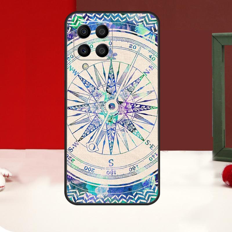 Compass Case For Samsung Galaxy M11 M21 M31 M14 M34 M54 M12 M32 M52 M15 M13 M16 M36 M56 M53 M35 M55
