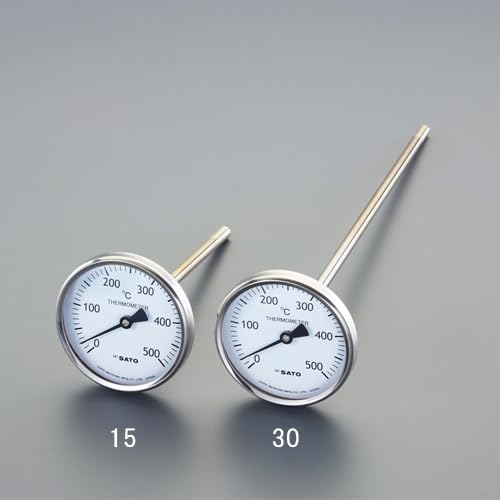 ESCO Bimetal Thermometer, 0-500°C/150mm, EA727AC-15