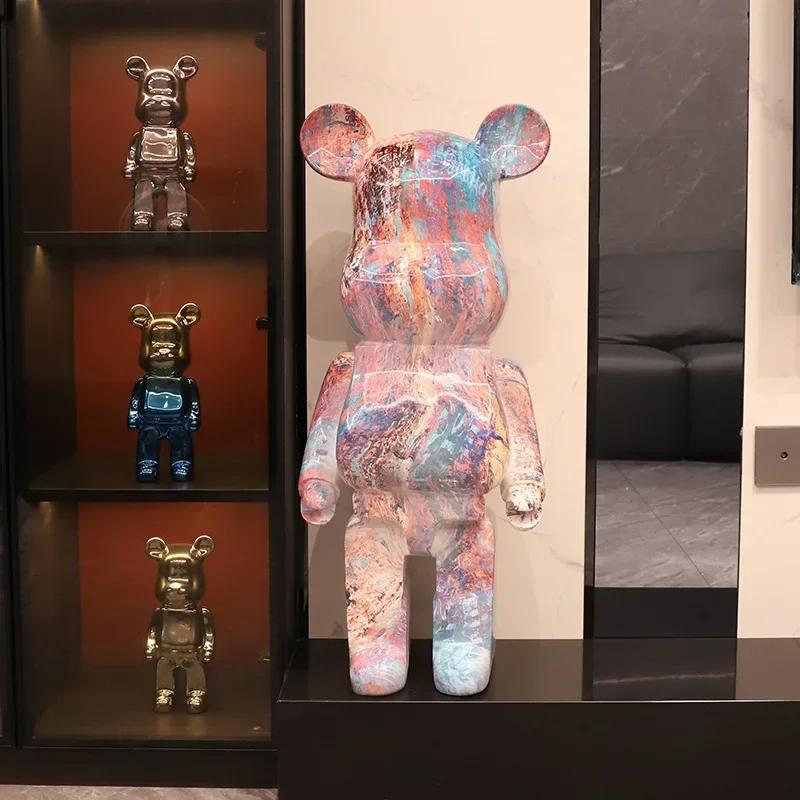 Творческий современный 50 см мультфильм свирепый медведь украшение копилка для улучшения дома тумба под телевизор большая напольная статуя скульптура подарки 50CM