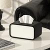 High-End Leather Paper Box Light Luxury Tissue Box Bathroom Living Room Bedroom Desktop Creative Oval Napkin Storage Box