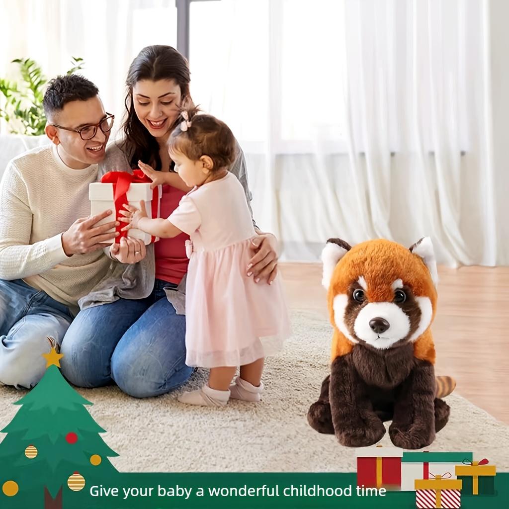 1PC Simulation Red Panda Plush Doll, Super Soft Cute Animal Doll, Children's Gift Birthday Christmas Gift