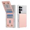 Custodia per Samsung S26 S25 S24 S23 S22 ultra Porta carte integrato cover protettiva in pelle copertura completa tinta unita Anti-Impronta