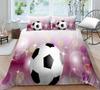 Copripiumino da calcio, Federa, Biancheria da letto, Copripiumino per camera da letto, Set per letto matrimoniale full size, 2/3 pezzi in morbido tessuto in microfibra per la casa