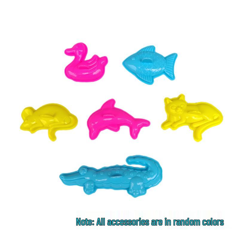 Handmade Colored Playdough Set for Kids with Molds and DIY Tools