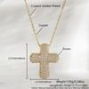 Jewelry Bubble Cross Chubby Pendant Necklace Collar Chain