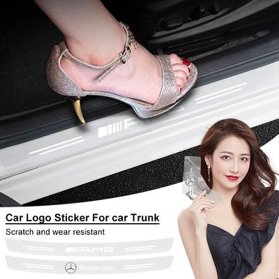 1Pcs Transparent Car Trunk Badge Protective 3D Sticker For AMG C500 C200 C300 A B C E GLA CLA GLK GL ML GLE V177 W247 W176 W207