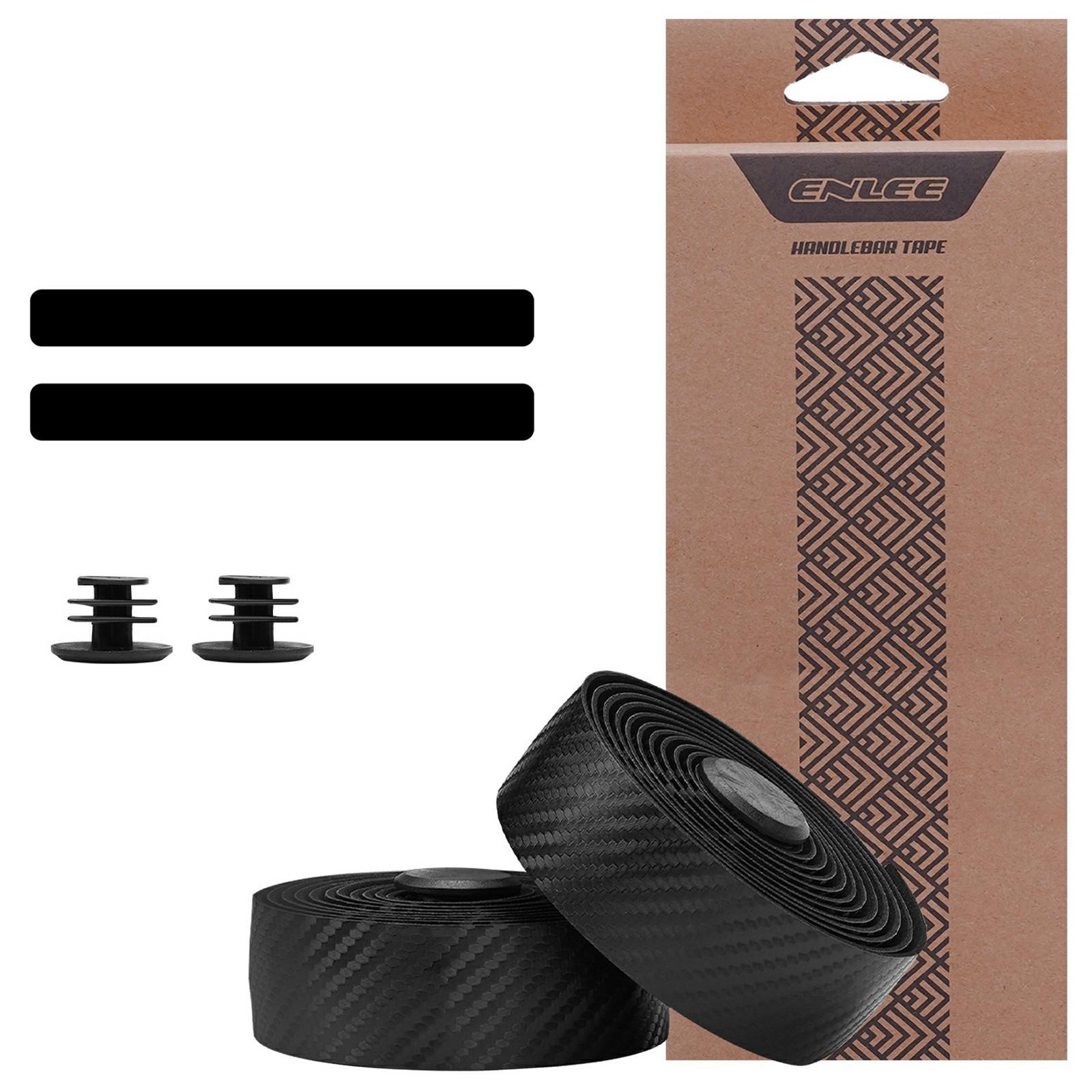 ENLEE TY-01 2 шт. Текстура углеродного волокна Дорожный велосипед Руль Лента Антискользящая Амортизирующая Велосипедная Ручка Лента