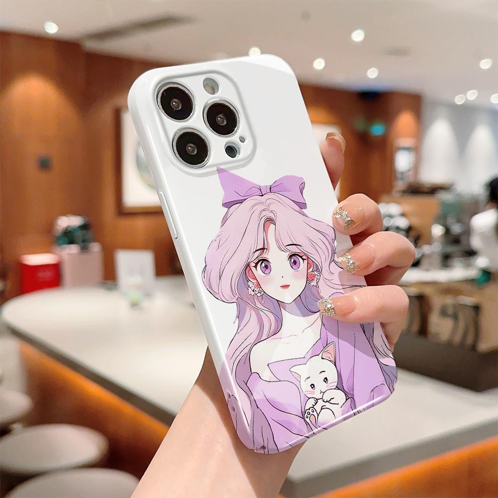 All-inclusive-Film-Telefonhülle, Cartoon-Modedesign, Hartschale, vollständige Abdeckung, stoßfeste Kamera-Schutzhülle für OPPO Realme OnePlus Infinix Tecno