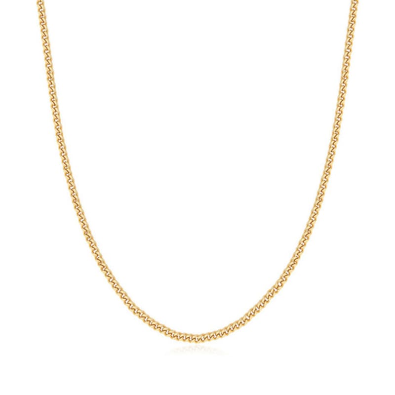 

ANIA HAIE Shiny Curve 925 Silver Necklace N059-07G single type