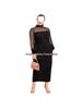 Plus-Size Women's Mesh Panel Skirt