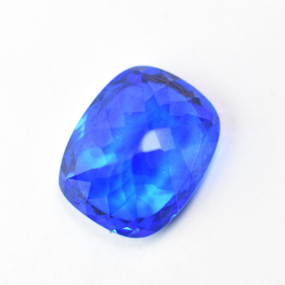 Natural Blue Sapphire Loose Gemstone 10.25 Ct Cushion Cut Jewelry Making September Birthstone Gift