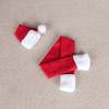 Festive Non-Woven Scarf & Hat Wine Bottle Covers for Christmas