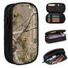 Real Tree Mossy Oak Pencil Case for Studen Gifts Pen Box Pencil Bag Stationery Supplies Pen Holder Bag