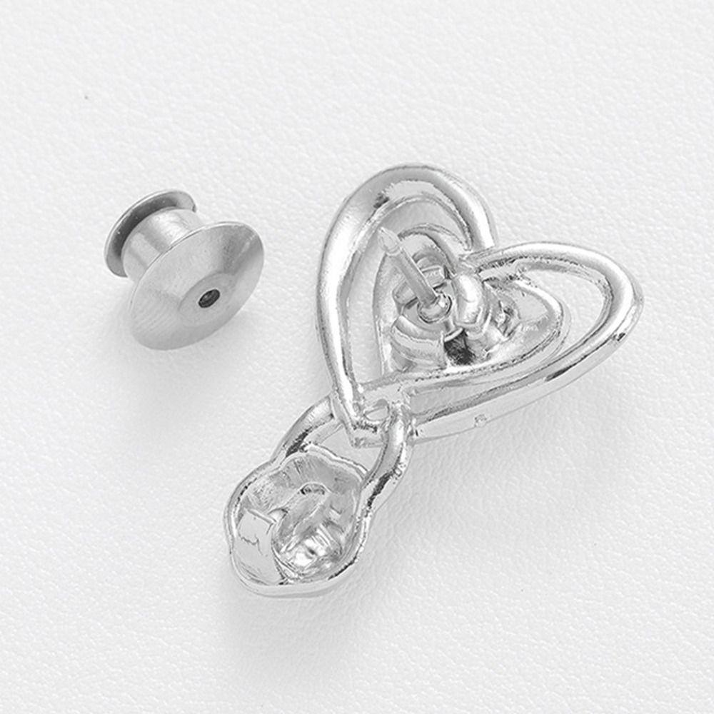 Alloy Tighten Waist Button Detachable Beautiful Heart Jeans Button Adjuster No Sewing Required Pants Waist Buckle