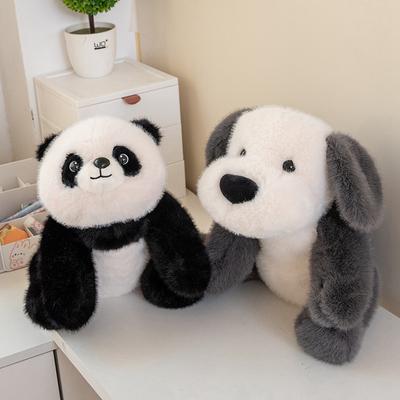 Cartoon Lying Panda Plush Toy Cute Soft Stuffed Animal Lie Dog Doll Home Decor Gifts For Girl