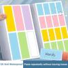 30 Sheets Color Label Sticker Handwritten Waterproof Self Adhesive Name Mark Stickers