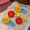 Colorful Large Button Side Hair Clip Large Size Side Bangs Clip BB Hair Clips  Children's Use