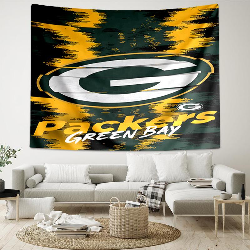 Green Bay Packers Logo Tapestry Hanging for Bedroom,Livingroom, Playroom,Decor Art Room Wall Tapestry Holiday and Birthday Gifts