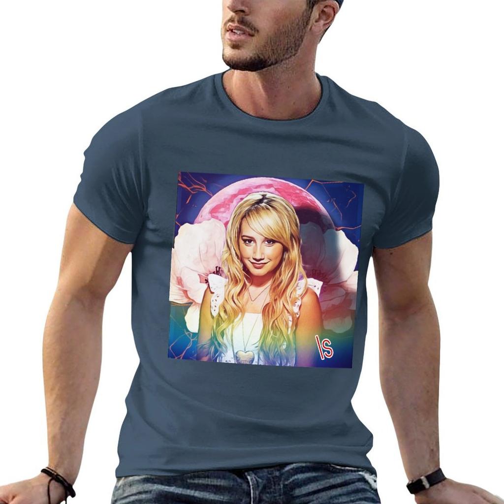 Ashley Tisdale Tshirt Classic Print Short Sleeve Shirt