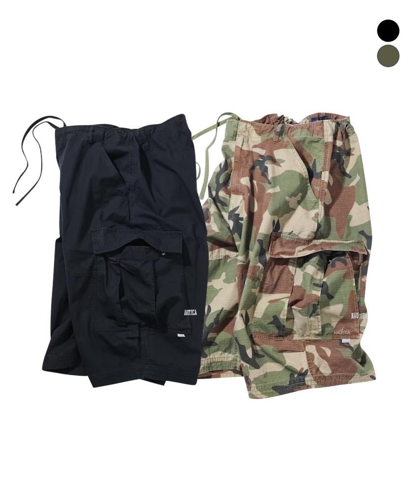 NAUTICA Ripstop Camo Curve Cargo Shorts (2 Colors) Jsp5966