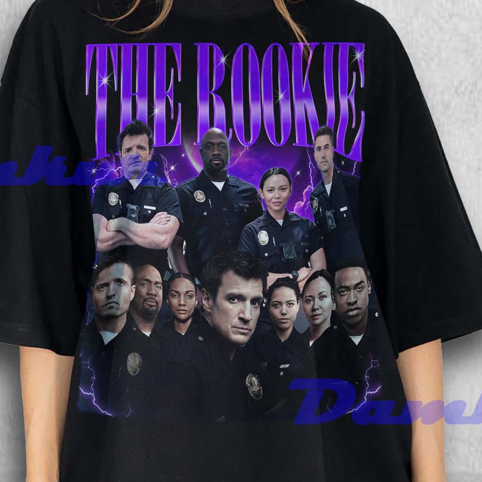 The Rookie Shirt, The Rookie TV Show Graphic Tee, Nathan Fillion LAPD Series T-Shirt, Police Drama Fan Merch, Crime Show T-shirt Tees S