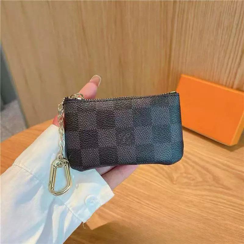 Portofel clasic pentru monede/carcasă pentru căști, suport unisex bloc de culori pentru carduri/suport chei