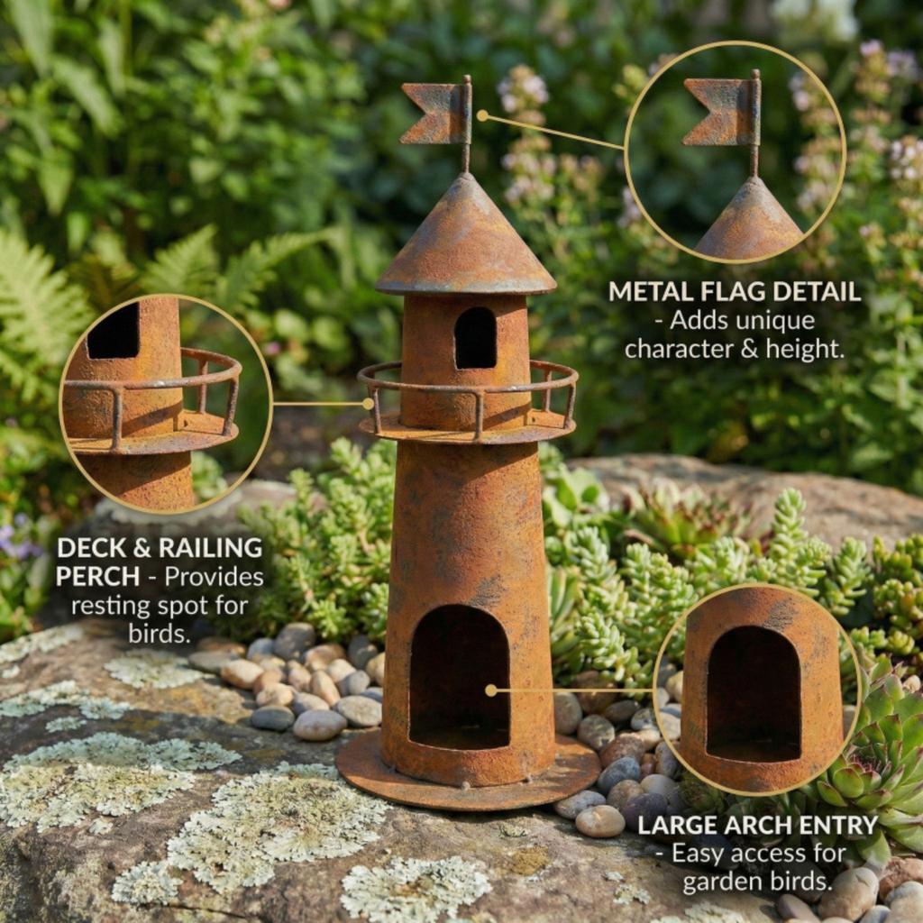 Outdoor Courtyard Decoration Vintage Antique Iron Garden Landscaping Handicrafts