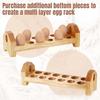 1/2/3Pcs Egg Storage Rack Counter Egg Dispenser Large Capacity Stackable Wooden Storage Organizer for Home Kitchen
