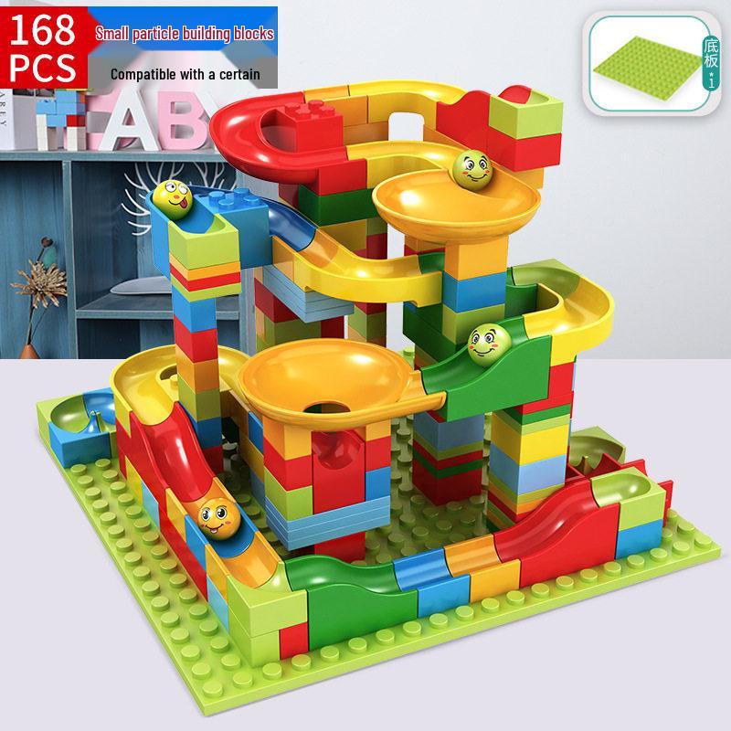 Children's Building Block Table: Educational Ball Track Puzzle Toy for Ages 3-6