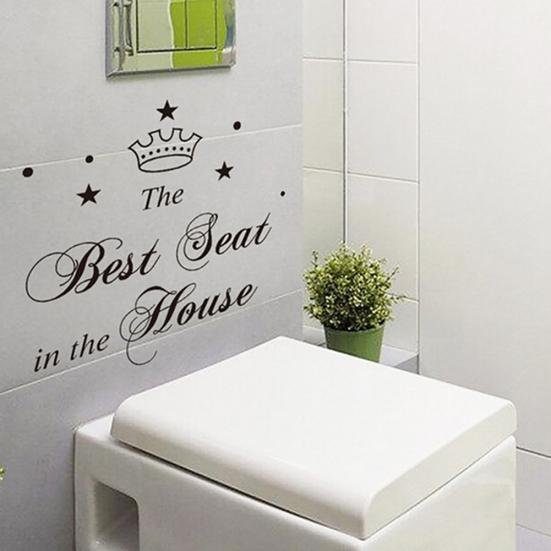 Removable Waterproof Best Seat Bathroom Restroom Toilet Sticker Decal Decor