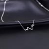 S925 Sterling Silver 'W' Initial Necklace - Luxurious Summer Collarbone Chain