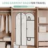 60x180cm Large Clothes Dust Cover for Suit Dress Jacket Coat Dustproof Protector with Travel Bag Design Wedding Dress Storage