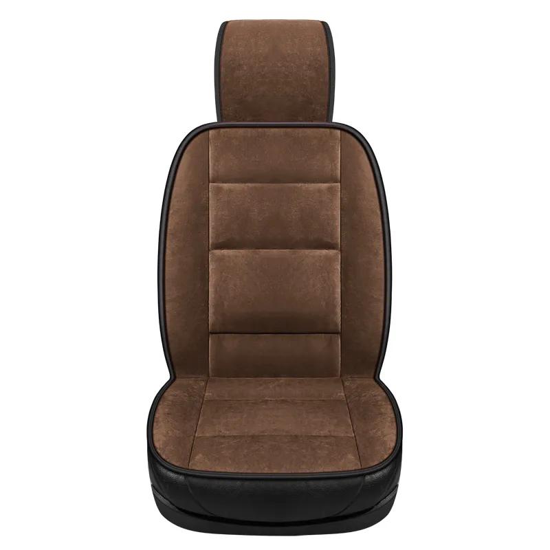 Car Seat Cushion Autumn and Winter Plush Seat Cushion Solid Waist Wear-resistant Winter Warm Comfort for Men and Women General