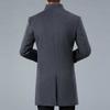 Woolen coat men's mid-length winter new style middle-aged men's wool coat autumn and winter daddy cashmere thick windbreaker