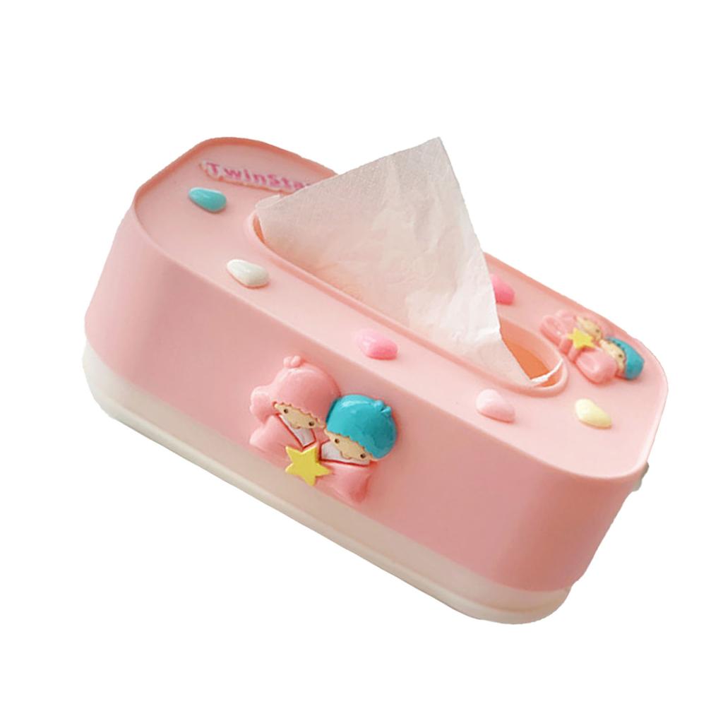 Cute Lift Tissue Box Rectangular Plastic Free Adjustable Lift Lifting Tissue Box for Bedroom Living Room