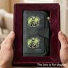 Skull-patterned Men's Large-capacity Wallet with Business Card Slot and Cash Pocket, Suitable for Formal Occasions and Office Use, a Gift for