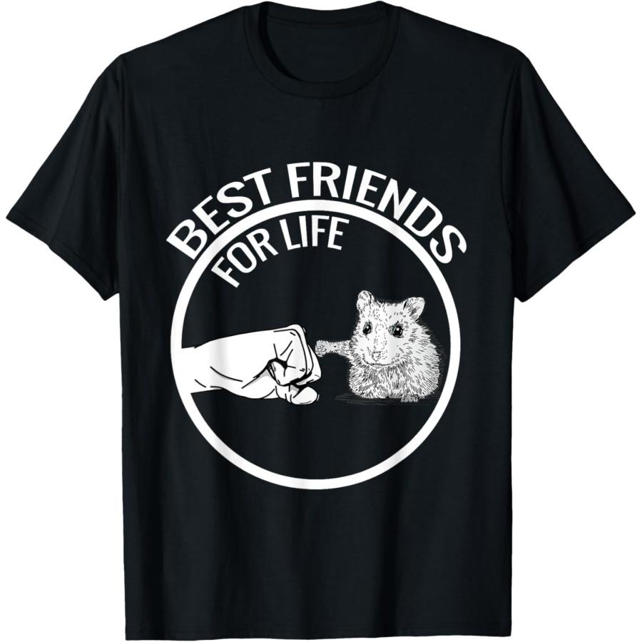 

Cute Hamster Best Friends For Life T-Shirt Gift T-Shirt XXXXXL чорний