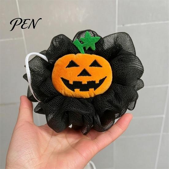 Exfoliating Bath Sponge Pumpkin Shaped Sponge, Soft Mesh Massage Scrubber, Peeling Deep Cleaning And Skin Circulation Tool for Shower Body Scrub