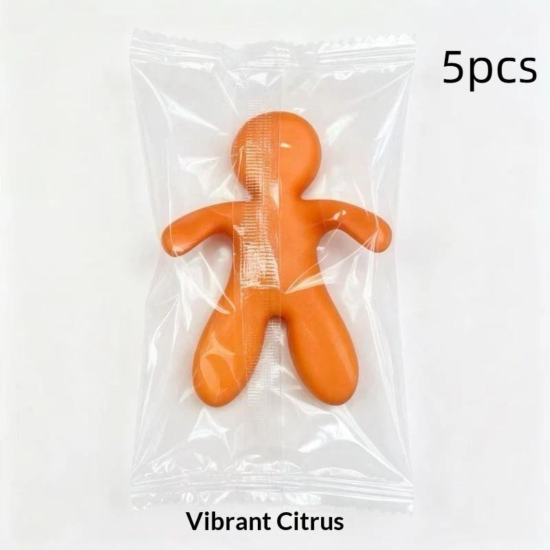 3D Creative Little Elves Air Freshener Natural Fruit Fragrance Car Air Vent Outlet Solid Aromatherapy Fashion Cute Car Interior