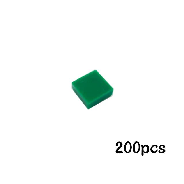 200Pcs 1x1 Flat Tile Smooth Building Blocks Bulk Add-Ons MY OWN CREATION Blocks 3070 Particles Construction Fitting Brand Kid Playthings